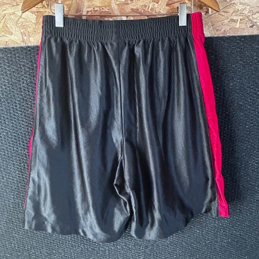 Nike Y2K Basketball‎ Shorts Mens Medium Black Red Mesh Athletic Gym